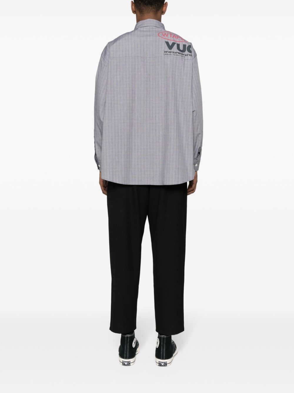 Image 2 of WTAPS Protect checked cotton shirt