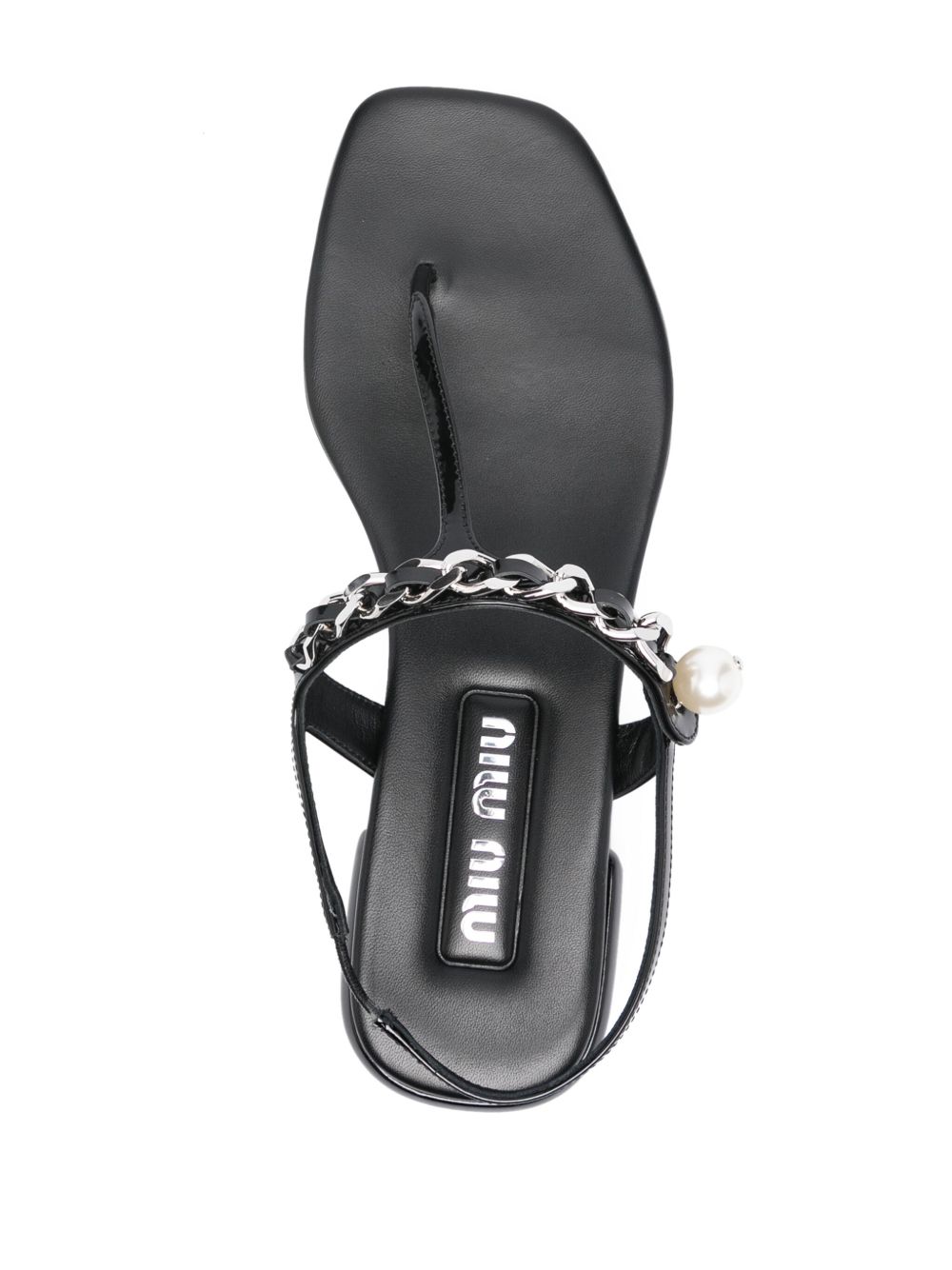 Miu Miu pearl-detail flat sandal Women