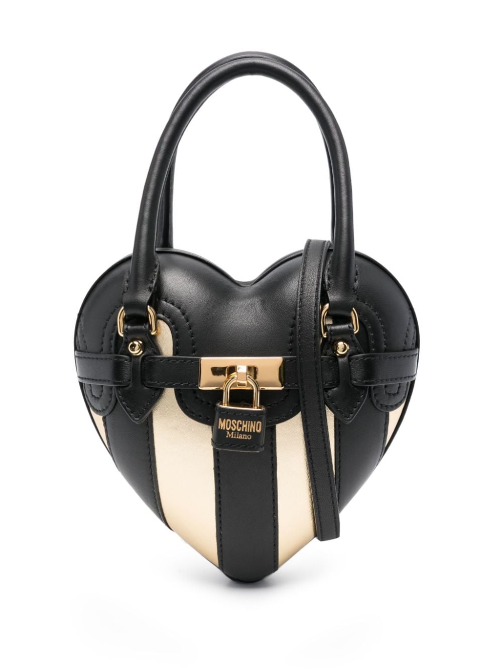 Moschino Heartbeat clutch Zwart