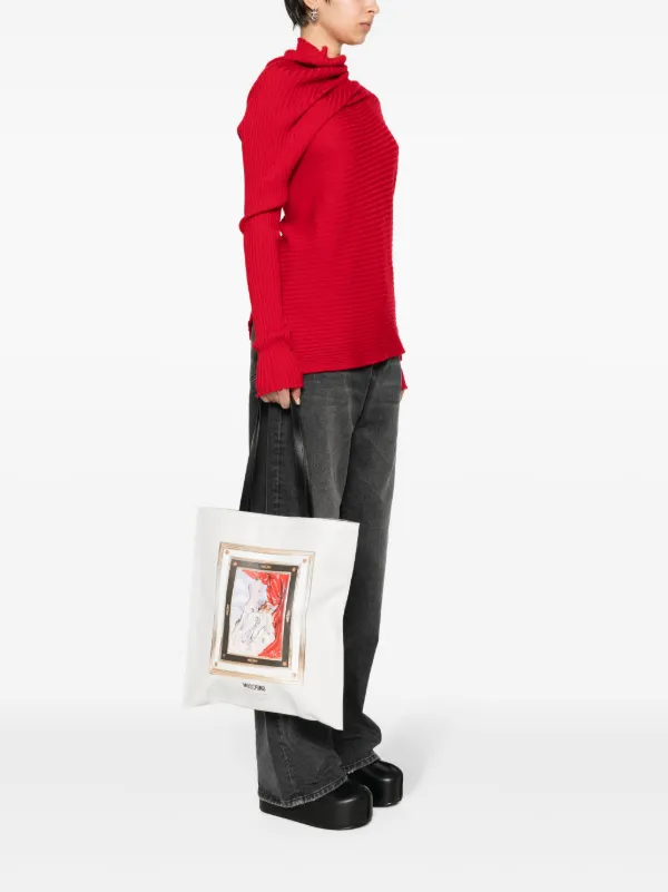 Moschino Still Life with Heart-print shoulder bag