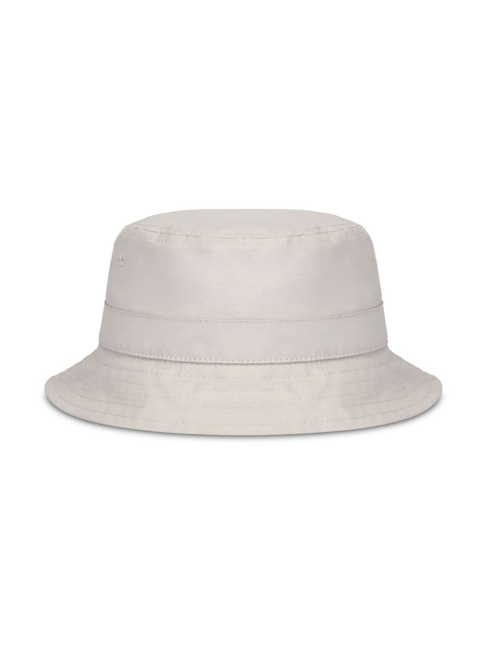 Shop Moschino Classic Rain Hat-tag Bucket Hat In Neutrals