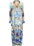 Camilla Views Of Vesuvius kaftan - Blue