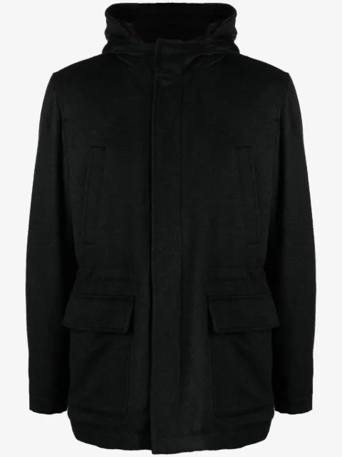 Corneliani hooded virgin wool jacket