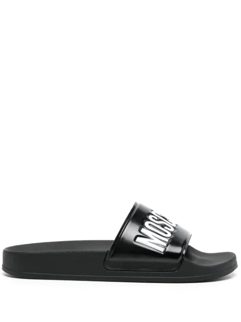 Moschino debossed-logo slides