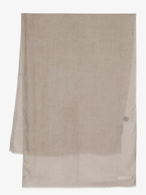 Corneliani logo-print rectangle-shape scarf