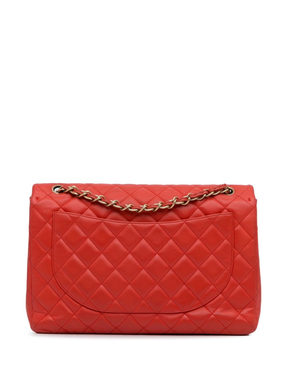 CHANEL Pre-Owned 2009-2010 Maxi Classic Flap shoulder bag - Oranje