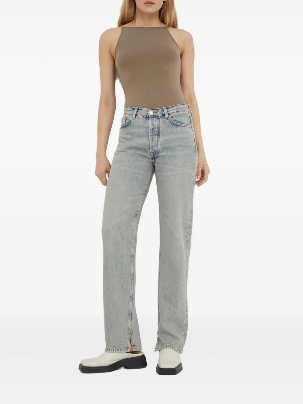 SAMSOE SAMSOE Susan jeans met split - Blauw
