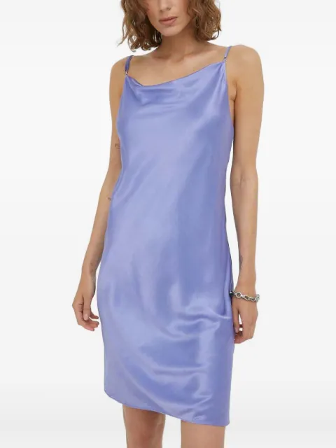 SAMSOE SAMSOE spaghetti-strap cowl-neck mini dress