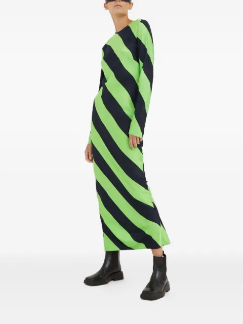 SAMSOE SAMSOE striped long-sleeves maxi dress