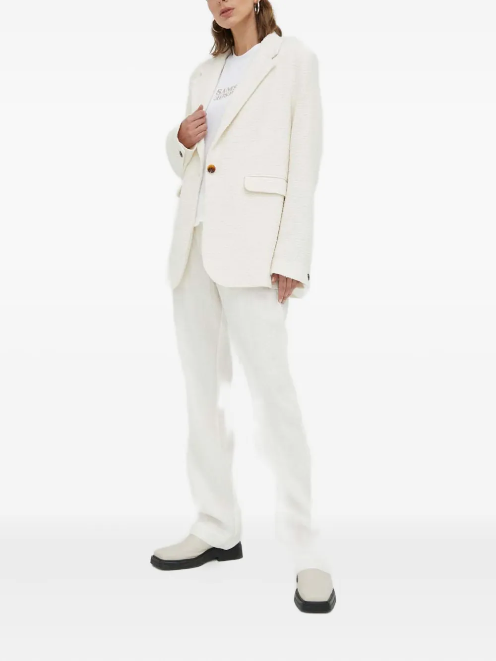 SAMSOE SAMSOE bouclé side-pockets blazer | Blazers | Image 2