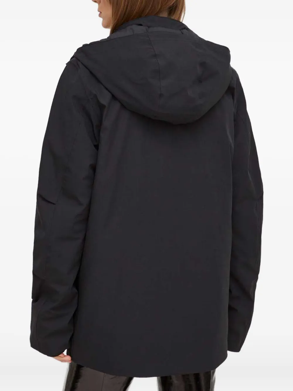 Samsoe & Samsoe Hooded Jacket In Black
