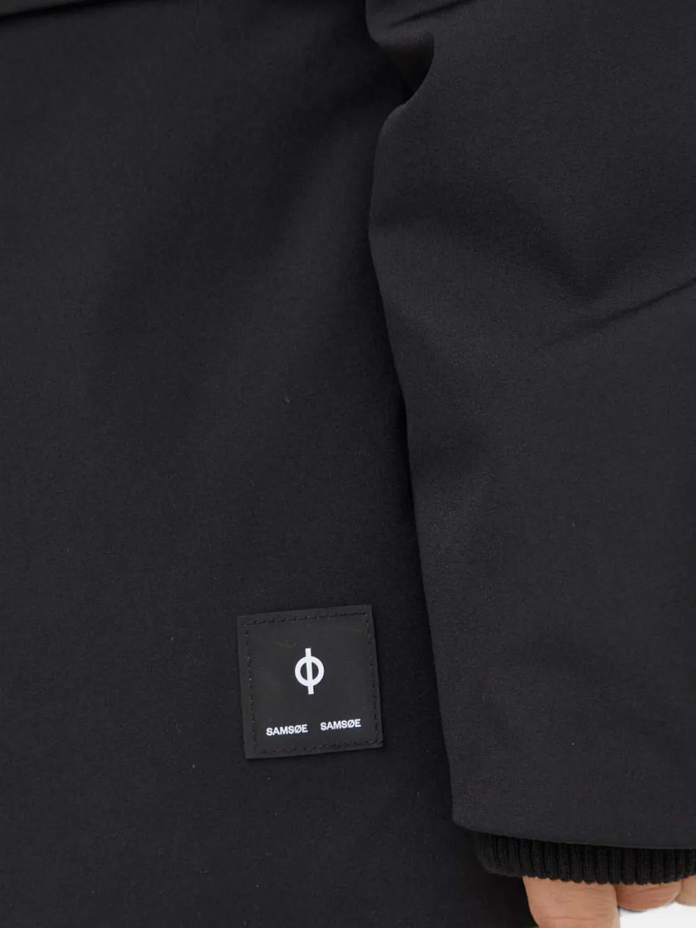 Samsoe & Samsoe Hooded Jacket In Black