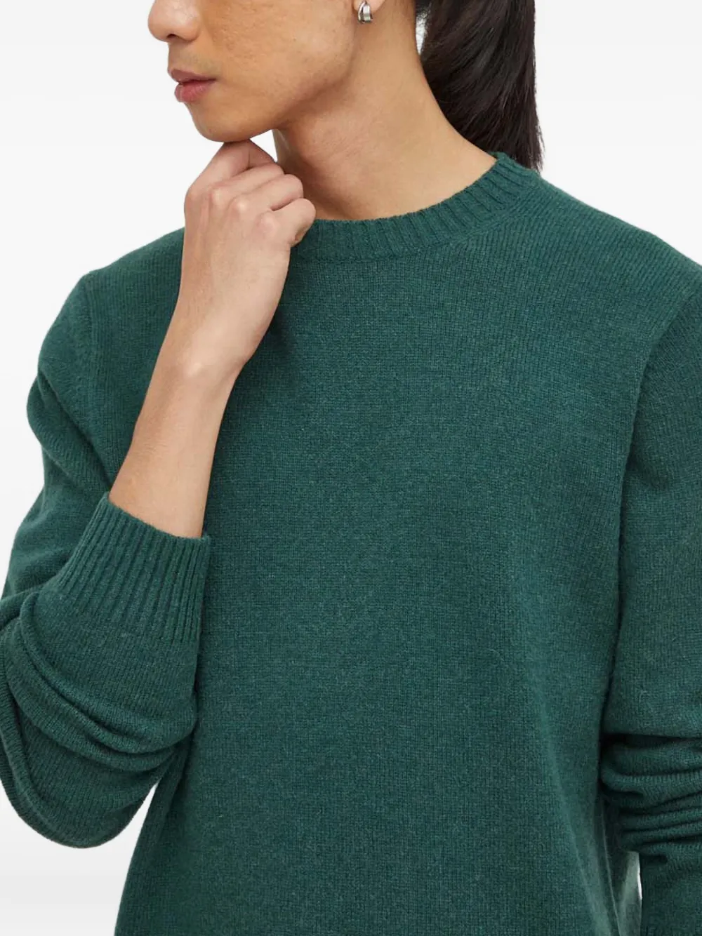 Samsoe & Samsoe Ribbed Crew-neck Sweater In Multi