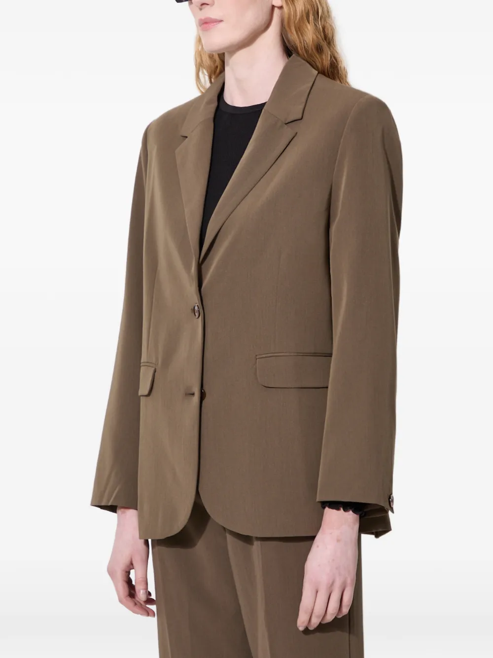  Samsoe Samsoe Buttoned Single-breasted Blazer - Brown 