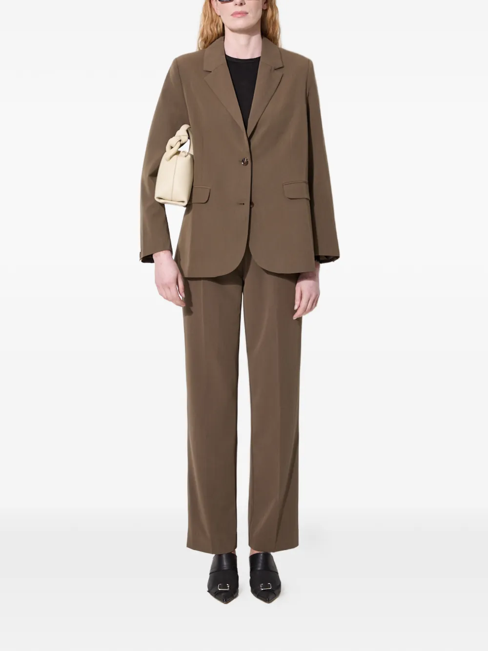  Samsoe Samsoe Buttoned Single-breasted Blazer - Brown 