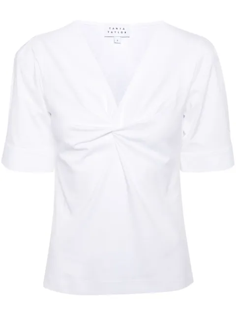 Tanya Taylor Ronelle twist cotton T-shirt