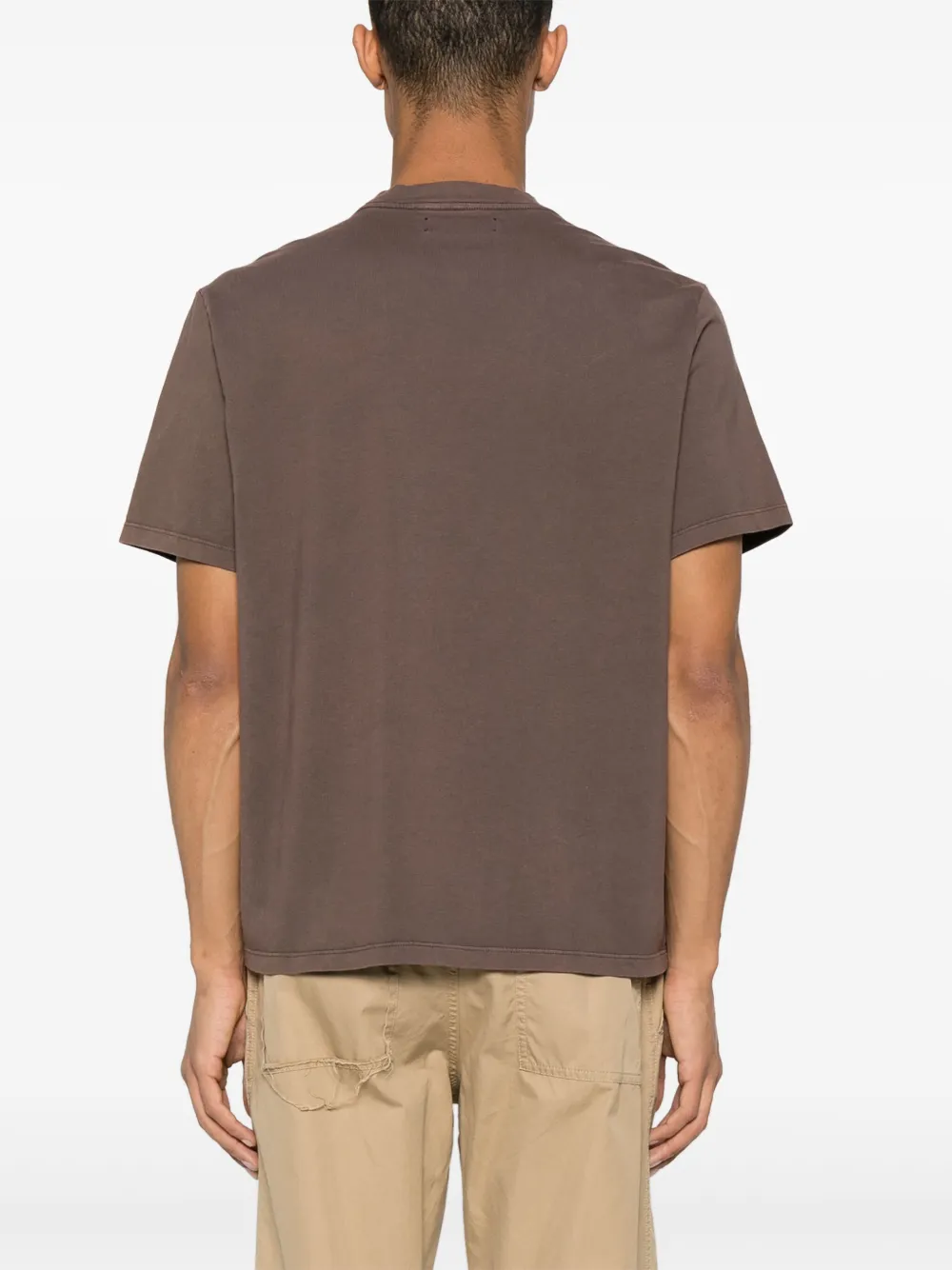 Shop Amiri Eagle Cotton T-shirt In Brown