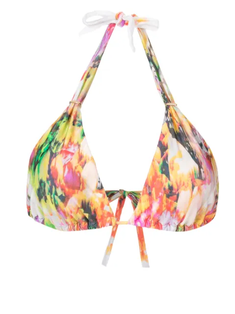 Lenny Niemeyer abstract-print bikini top