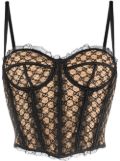 Gucci GG Net corset top - Black