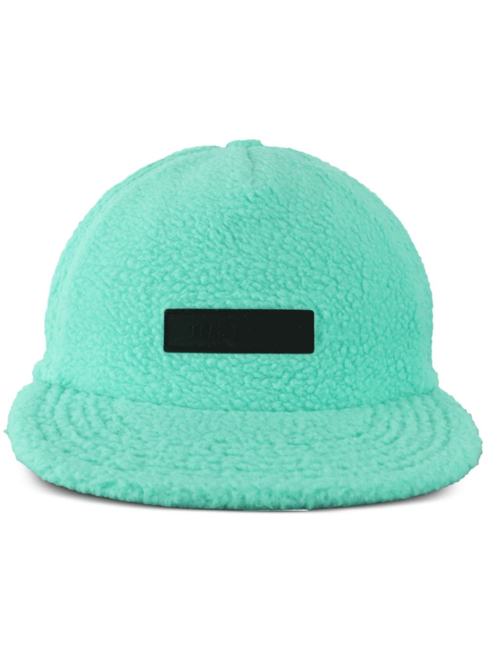 Essentials Logo-patch Fleece Baseball Cap In Green