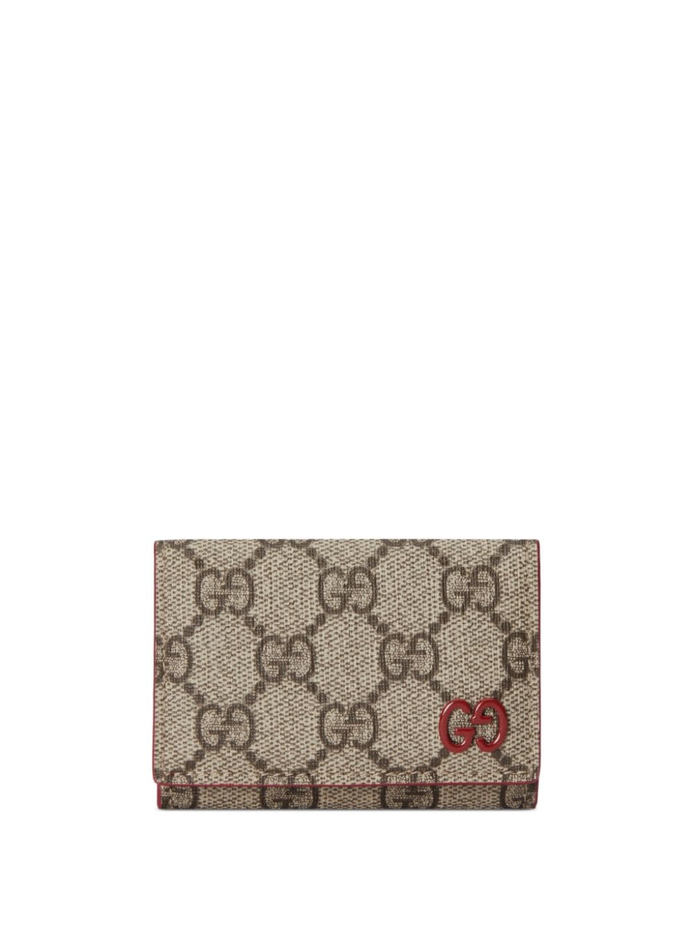 Gucci Mini Gg-canvas Wallet In Grey