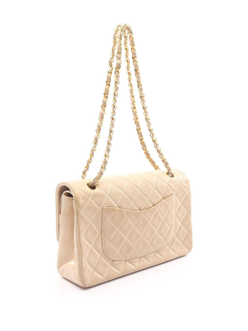 CHANEL Pre-Owned 1991-1994 Double Flap shoulder bag - Beige