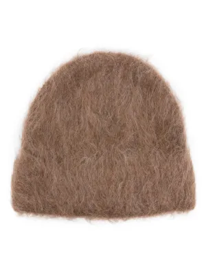Séfr - Fuzzy Beanie in Black Alpaca - FW23FUZZYBEANIEBLA