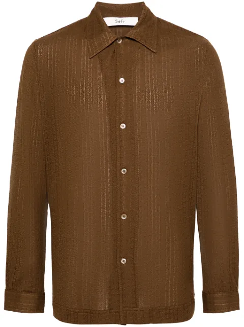 Séfr Ripley pointelle-knit shirt