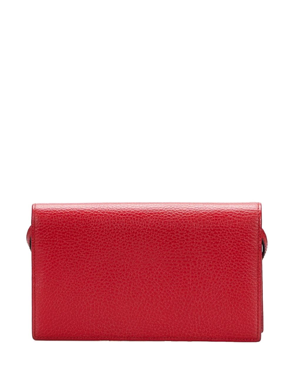 Gucci Pre-Owned Swing leather strap wallet - Rood