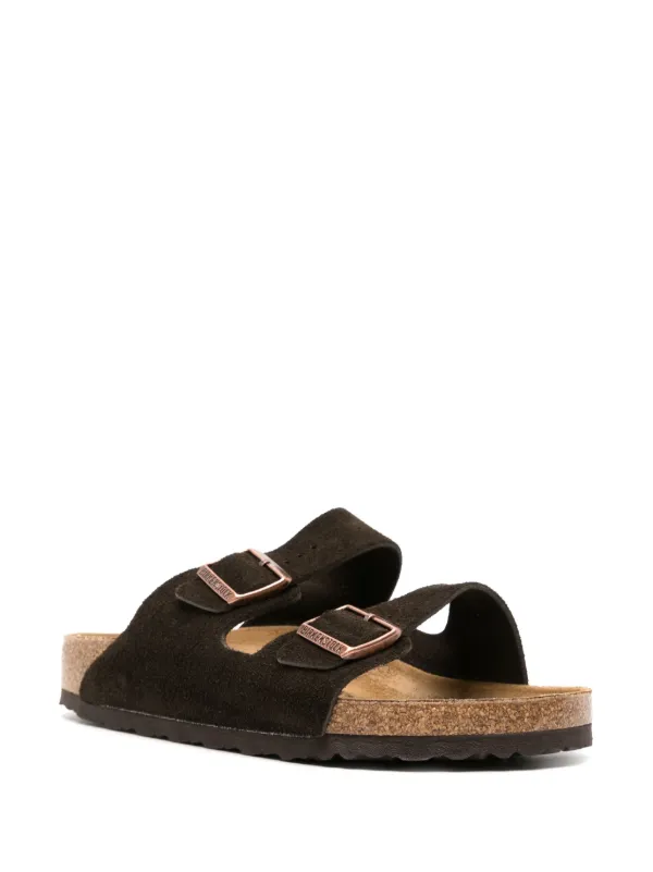 Birkenstock Arizona スエードサンダル | ブラウン | FARFETCH JP