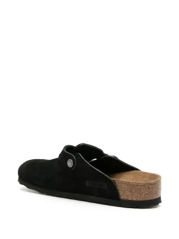 BIRKENSTOCK Boston スエード 29cm Birkenstock Boston スエードスリッポン | ブラック | FARFETCH JP