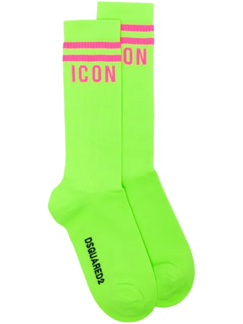 DSQUARED2 Icon striped crew socks
