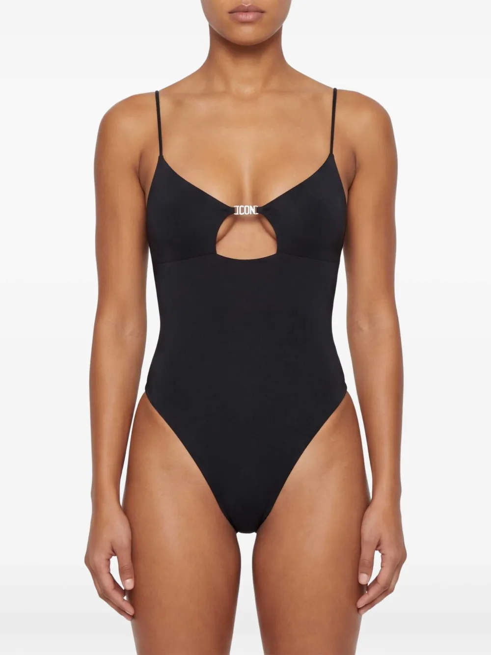 DSQUARED2 Badpak met logoplakkaat Zwart