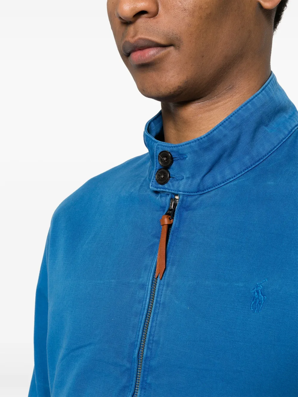 Shop Polo Ralph Lauren Polo-pony-motif Bomber Jacket In Blue