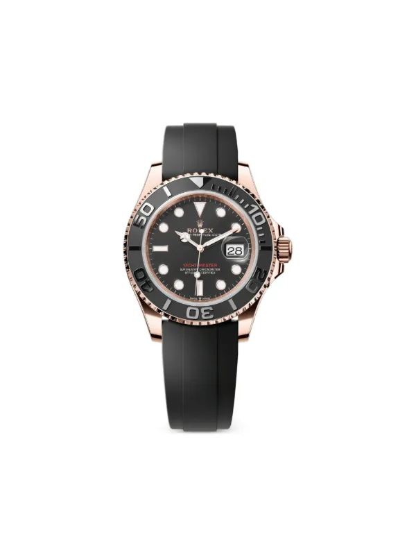 Rolex 18kt Armbanduhr Aus Rotgold 40mm Schwarz FARFETCH DE