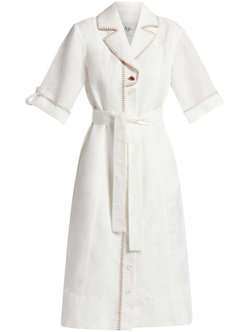 Aje Sahira Midi Dress In White