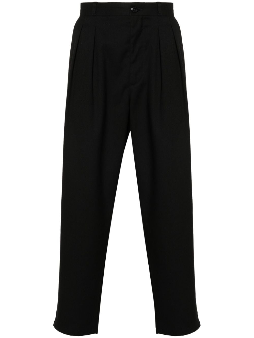 Shop Wtaps Lez Choke Tapered Trousers In Black