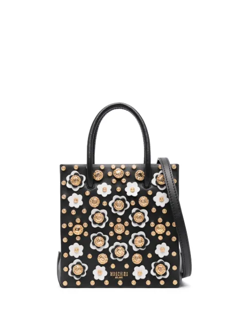 Moschino floral stud-detailing tote bag