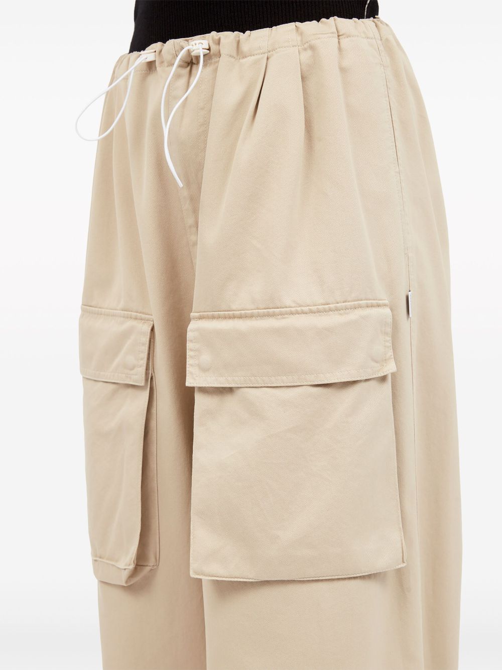 MM6 Maison Margiela wide-leg cargo cotton trousers Women