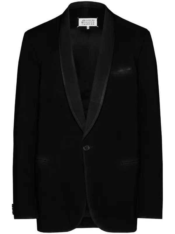 【関税&送料込】Maison Margiela Blazer Monopetto In Lana Maison Margiela Milano-stitch single-breasted Blazer | Blue