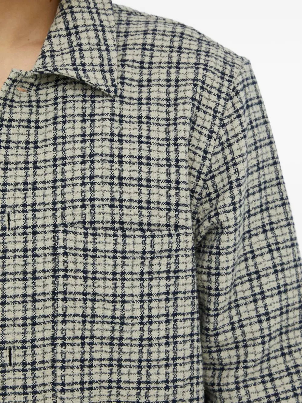 Samsoe & Samsoe Checked Button Shirt In Green