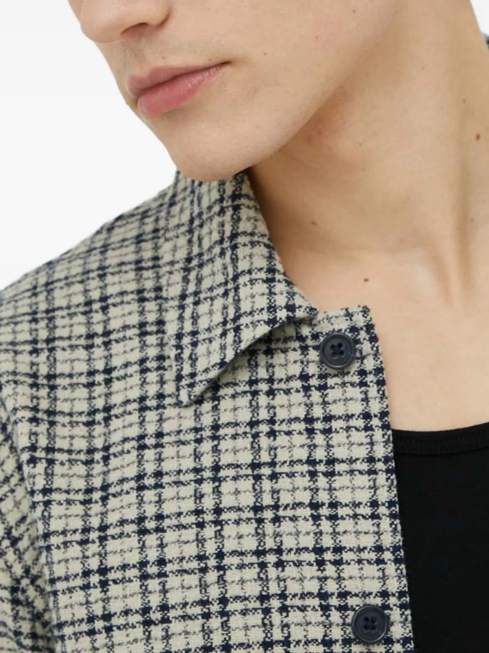 Samsoe & Samsoe Checked Button Shirt In Green