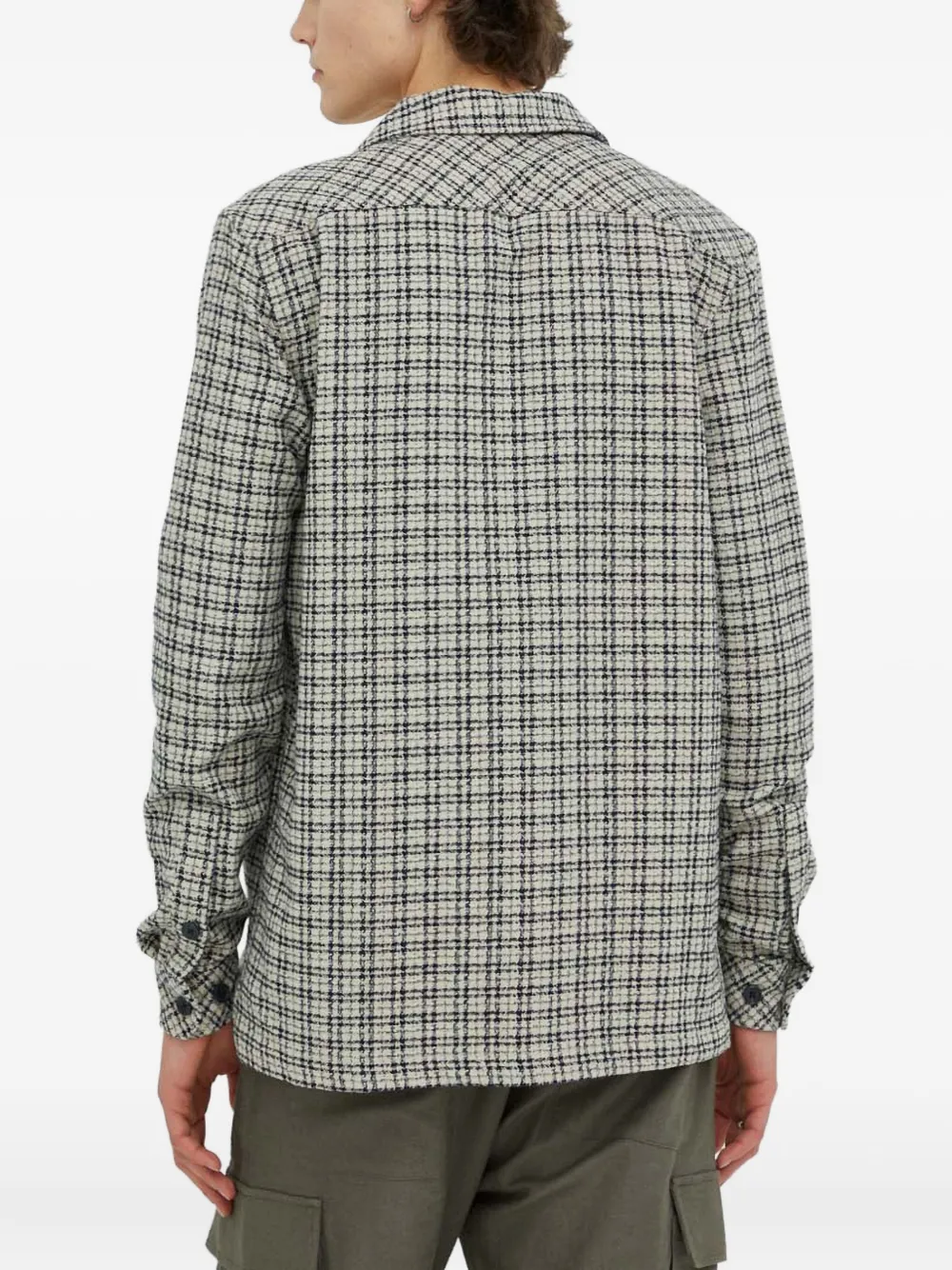 Samsoe & Samsoe Checked Button Shirt In Green