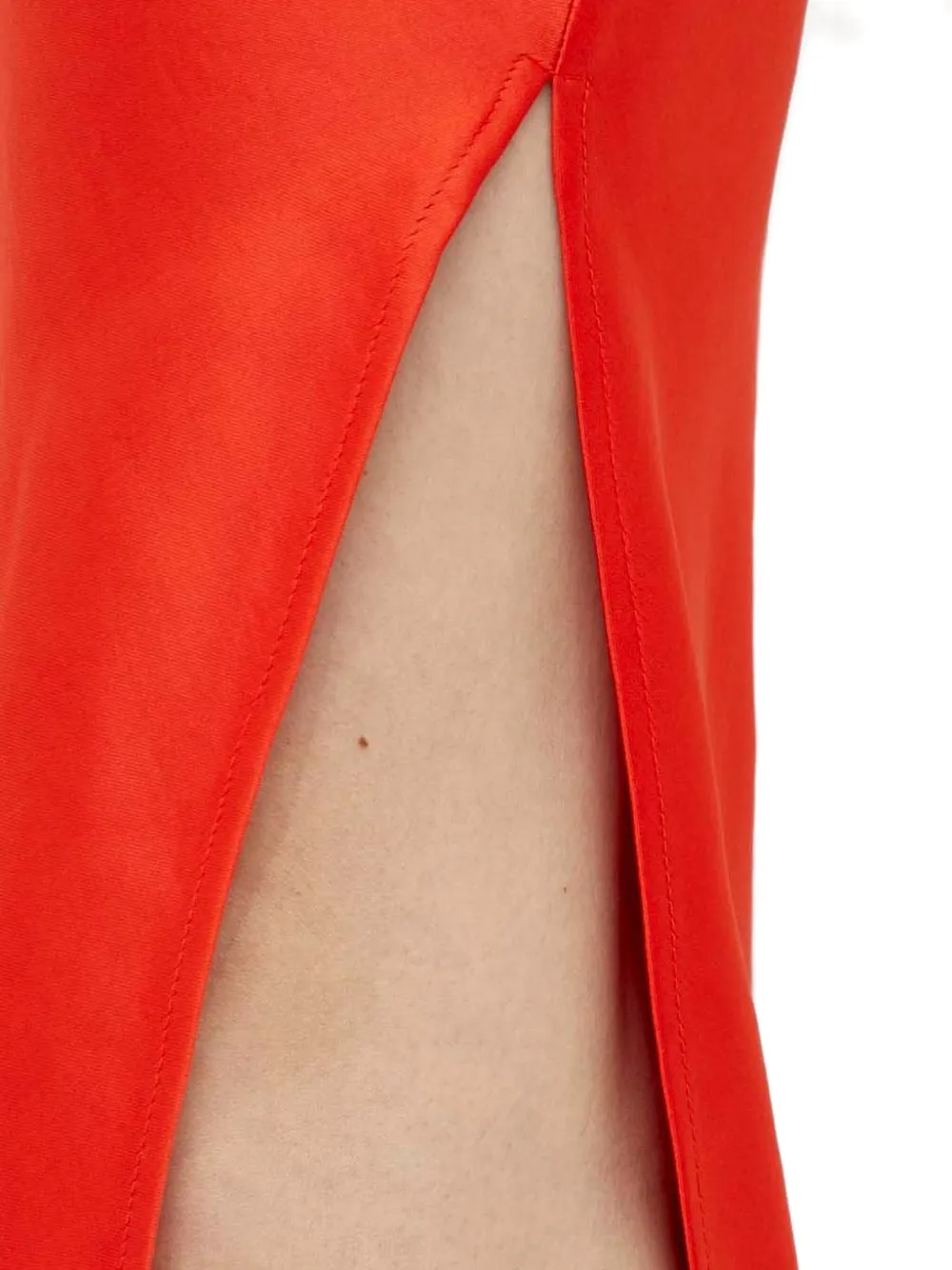 SAMSOE Sunna midi-jurk met zijsplit Rood