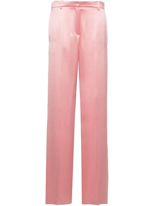 Magda Butrym High-waist Wide-leg Trousers in Pink