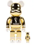 MEDICOM TOY x FIFA World Cup Qatar 2022 BE@RBRICK 100% and 400% figure set - Gold