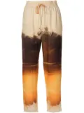 Lenny Niemeyer landscape-print cropped trousers - Brown