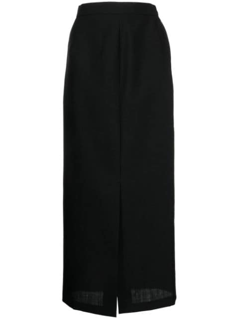 Enföld high-waisted wool maxi skirt