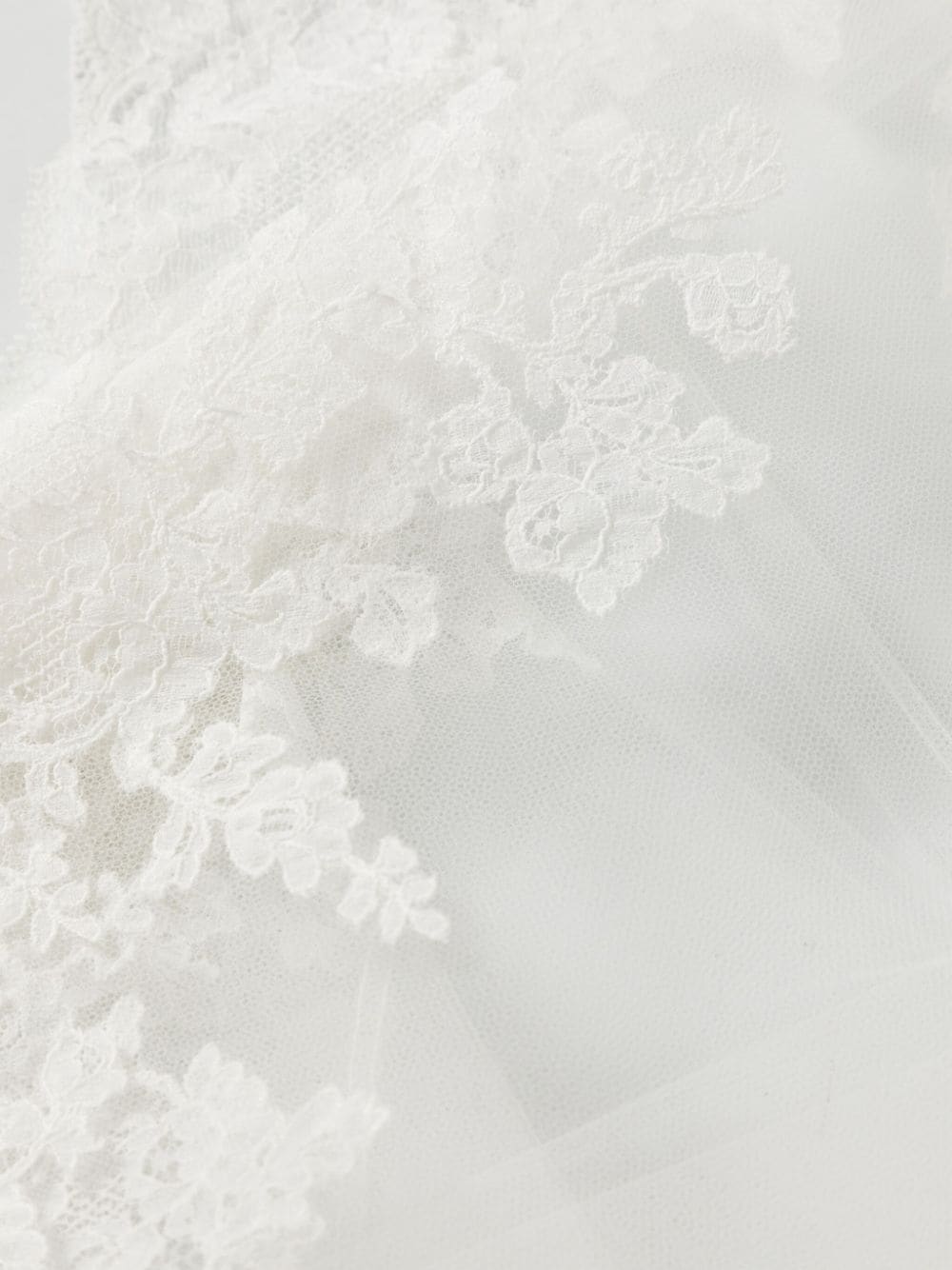 Shop Carine Gilson Lace-appliqué Sheer Maxi Dress In White