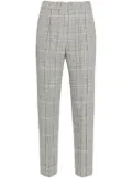 Peserico plaid-check cropped trousers - Grey
